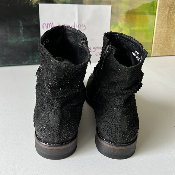 ??John Varvatos handmade in Italy cutout black leather 14M black Chelsea boot?? main image 2